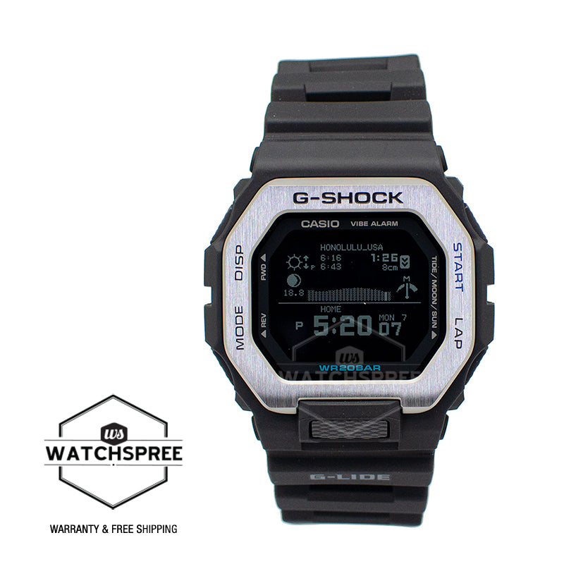 Casio G-Shock G-LIDE lineup Black Resin Band Watch GBX100-1D GBX-100-1