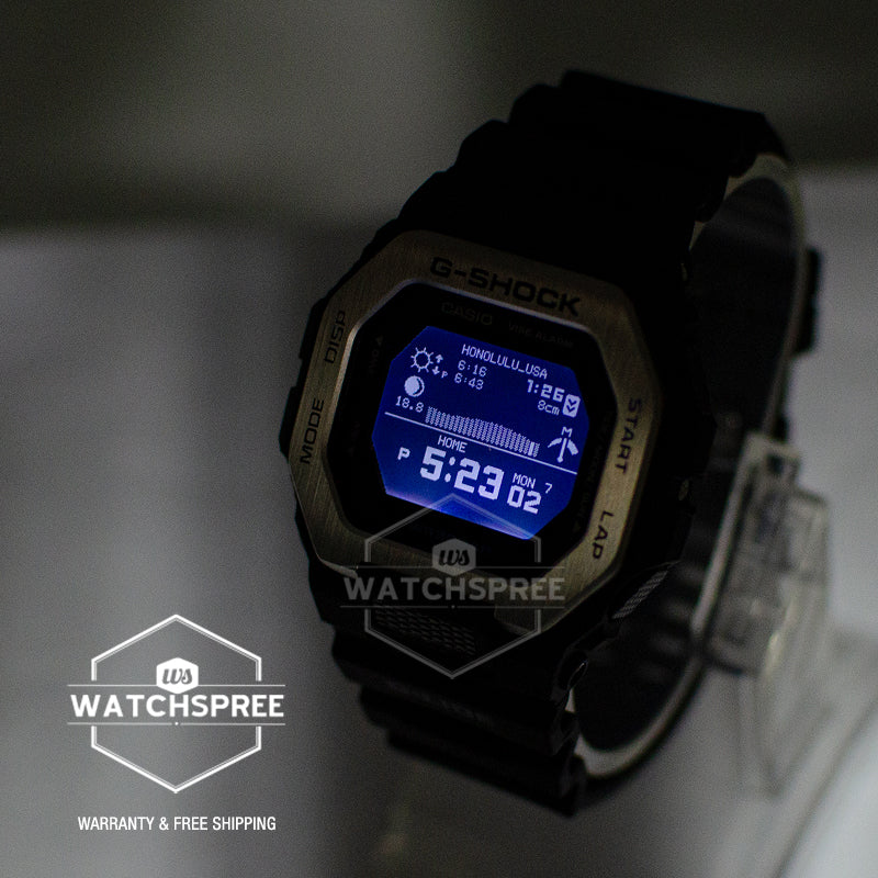 Casio G-Shock G-LIDE lineup Black Resin Band Watch GBX100-1D GBX-100-1