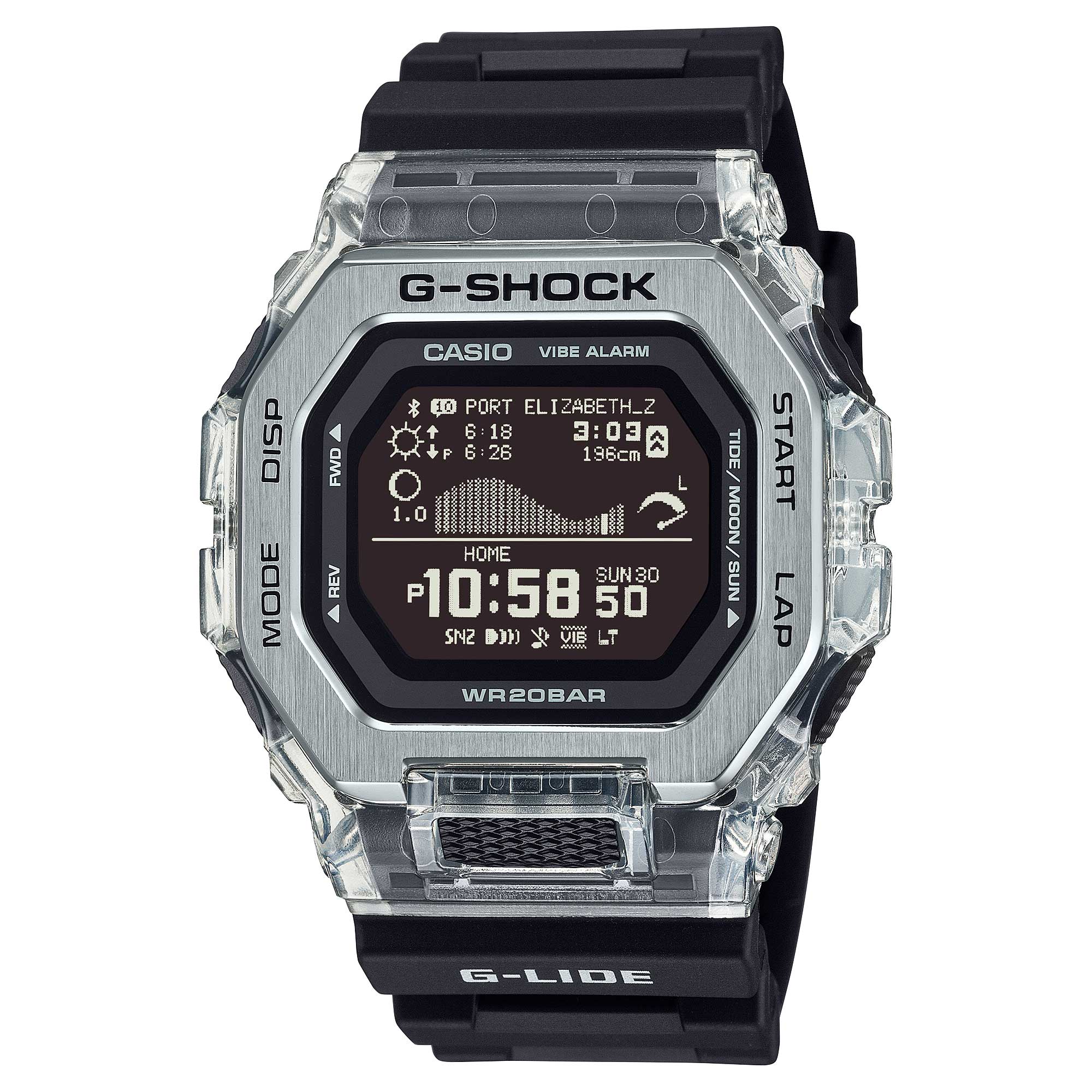 Casio G-Shock G-LIDE GBX-100 Lineup Suft Scene Design Bluetooth© Watch GBX100S-1D GBX-100S-1D GBX-100S-1