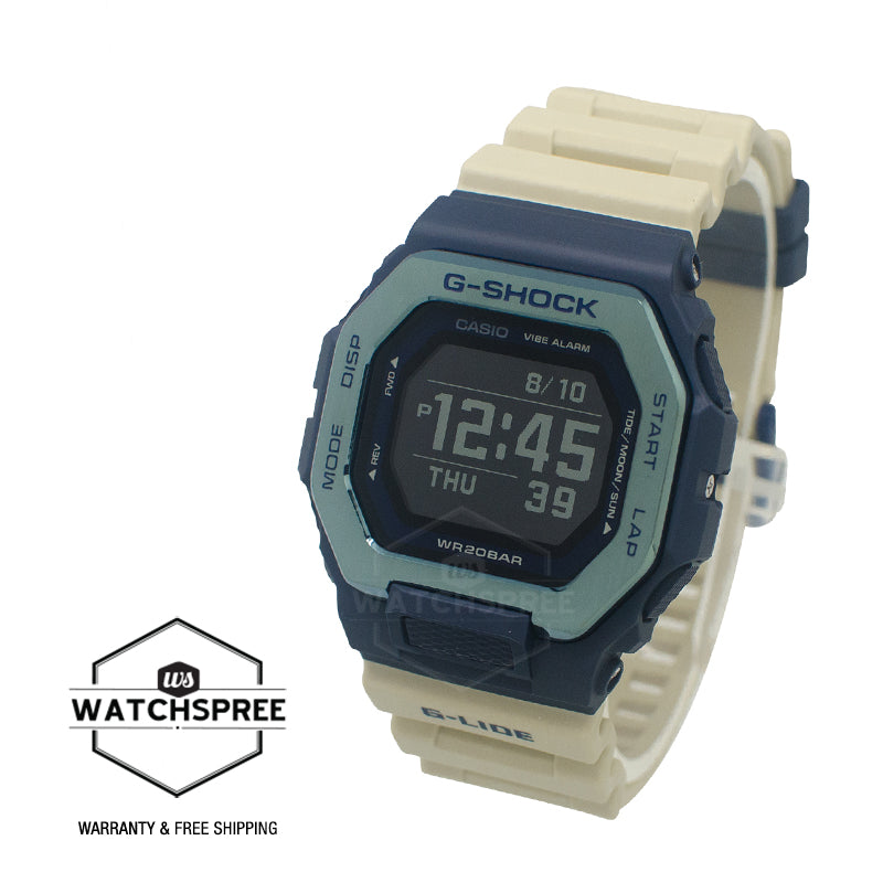 Casio G-Shock G-LIDE GBX-100 Lineup Bluetooth Khaki Resin Band Watch GBX-100TT-2D GBX-100TT-2