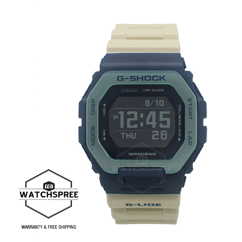 Casio G-Shock G-LIDE GBX-100 Lineup Bluetooth Khaki Resin Band Watch GBX-100TT-2D GBX-100TT-2
