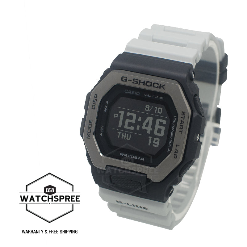 Casio G-Shock G-LIDE GBX-100 Lineup Bluetooth® Light Grey Resin Band Watch GBX100TT-8D GBX-100TT-8D GBX-100TT-8