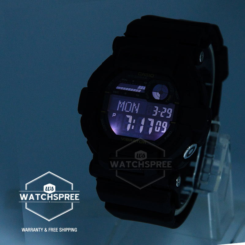 Casio G-Shock Vibration Alert Black Resin Band Watch GD350-1B GD-350-1B| Watchspree
