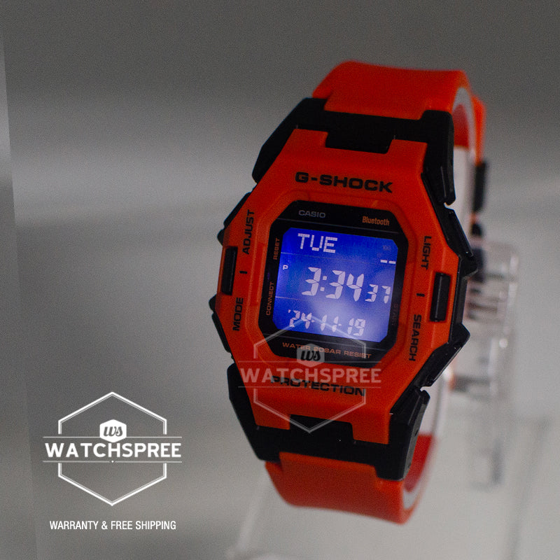 Casio G-Shock GD-B500 Lineup Bluetooth Step Tracker Dual Time Bio-Based GDB500FL-4D GD-B500FL-4D GD-B500FL-4