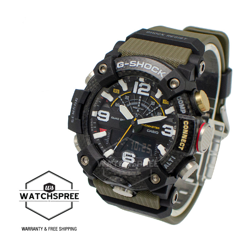 Casio G-Shock Master Of G Series Mudmaster Green Resin Band Watch GGB100-1A3 GG-B100-1A3 (LOCAL BUYERS ONLY)