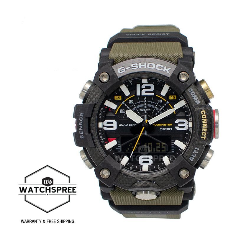 Casio G-Shock Master Of G Series Mudmaster Green Resin Band Watch GGB100-1A3 GG-B100-1A3 (LOCAL BUYERS ONLY)