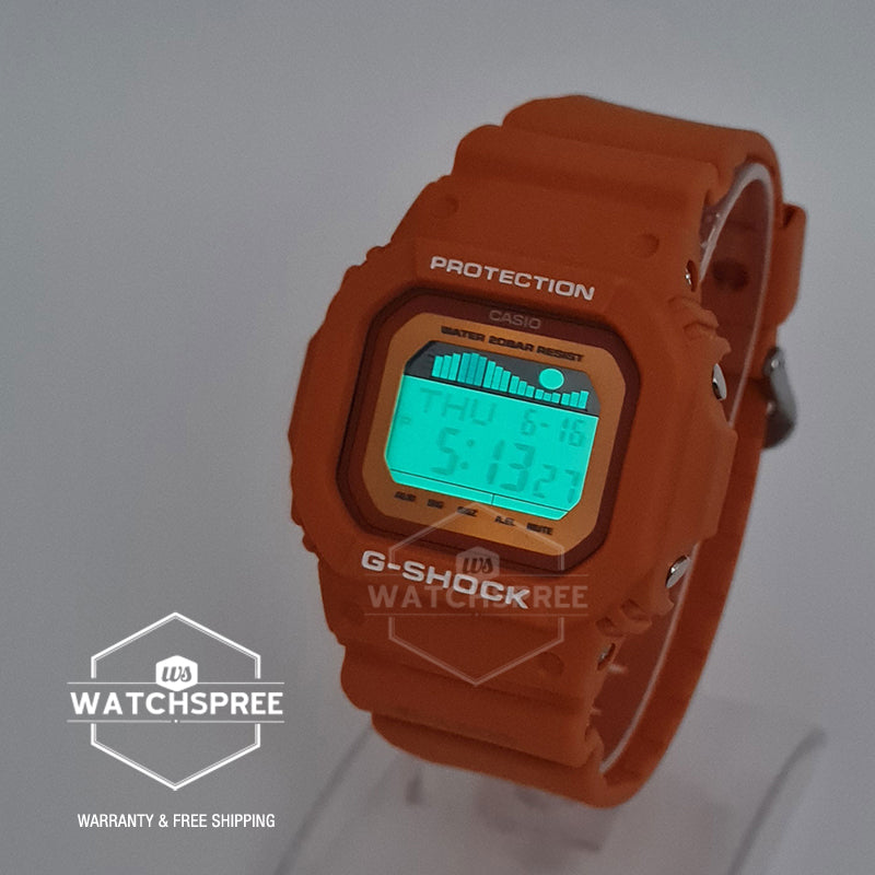 Casio G-Shock G-LIDE Lineup Orange Resin Band Watch GLX5600RT-4D GLX-5600RT-4D GLX-5600RT-4