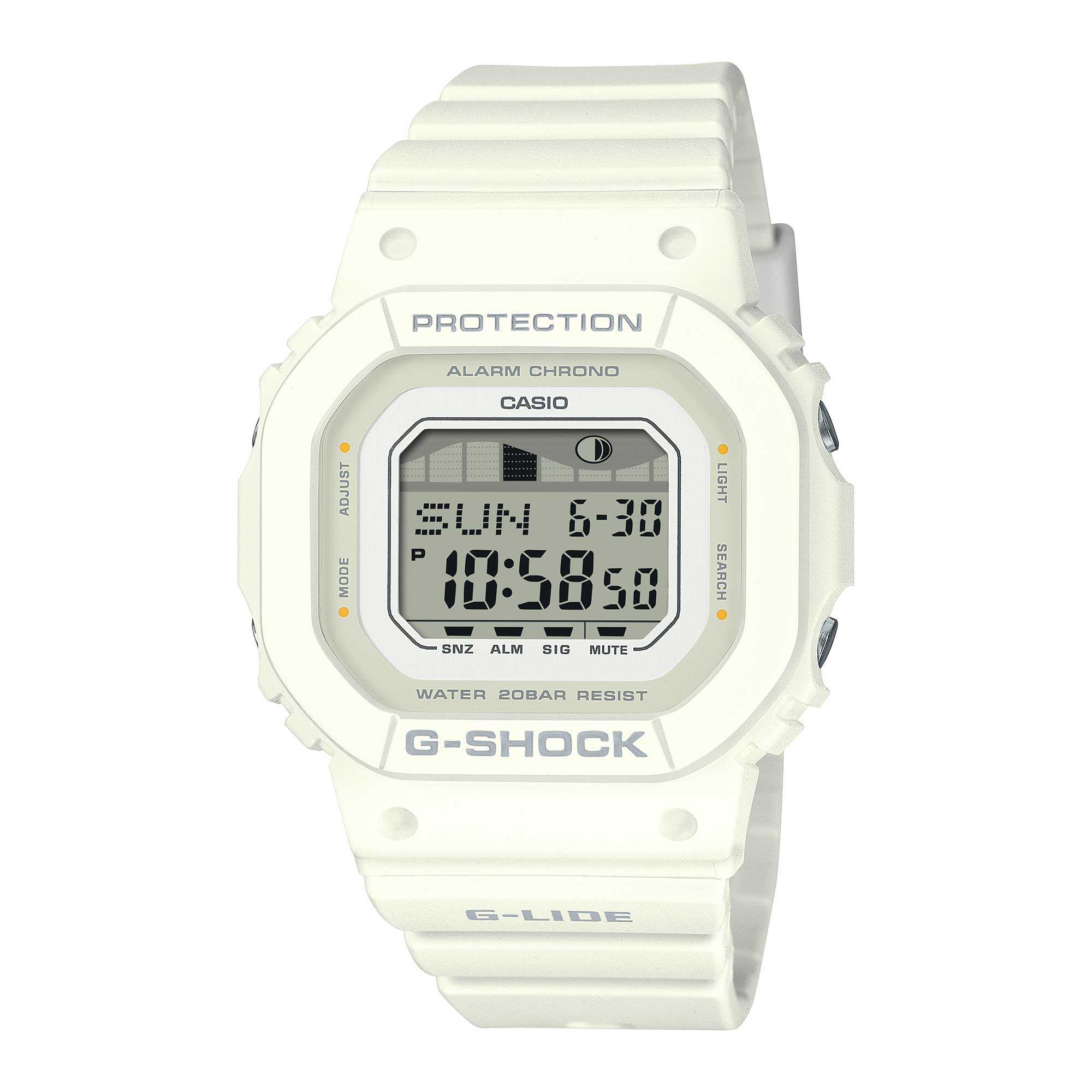 Casio G-Shock for Ladies' G-LIDE Bio-Based White Resin Band Watch GLXS5600-7B GLX-S5600-7B