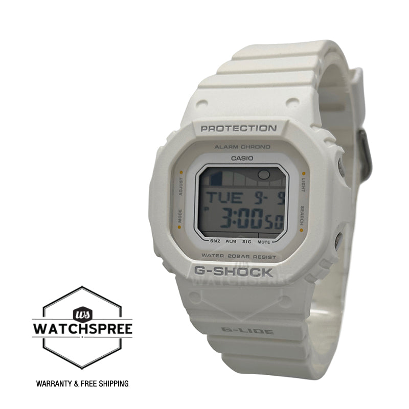 Casio G-Shock for Ladies' G-LIDE Bio-Based White Resin Band Watch GLXS5600-7B GLX-S5600-7B