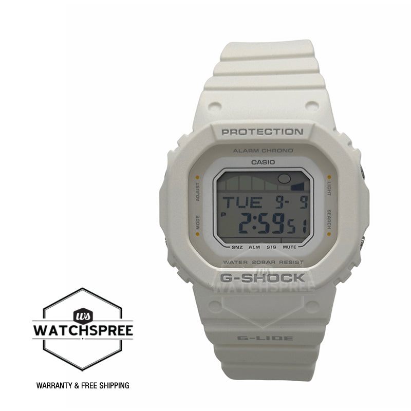 Casio G-Shock for Ladies' G-LIDE Bio-Based White Resin Band Watch GLXS5600-7B GLX-S5600-7B
