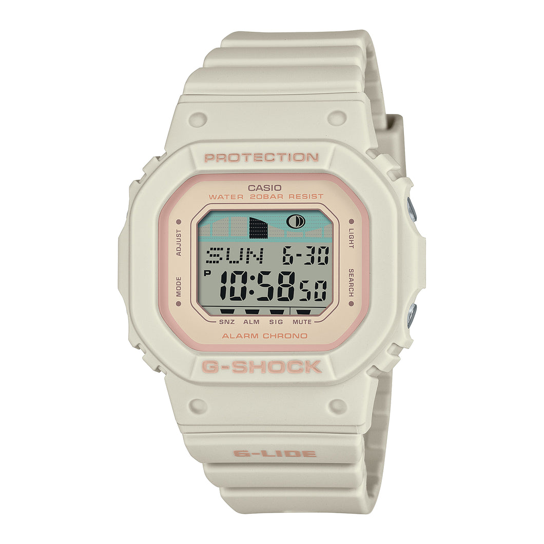 Casio G-Shock for Ladies' G-LIDE Eco-Friendly Bio-Based White Resin Band Watch GLXS5600-7D GLX-S5600-7D GLX-S5600-7