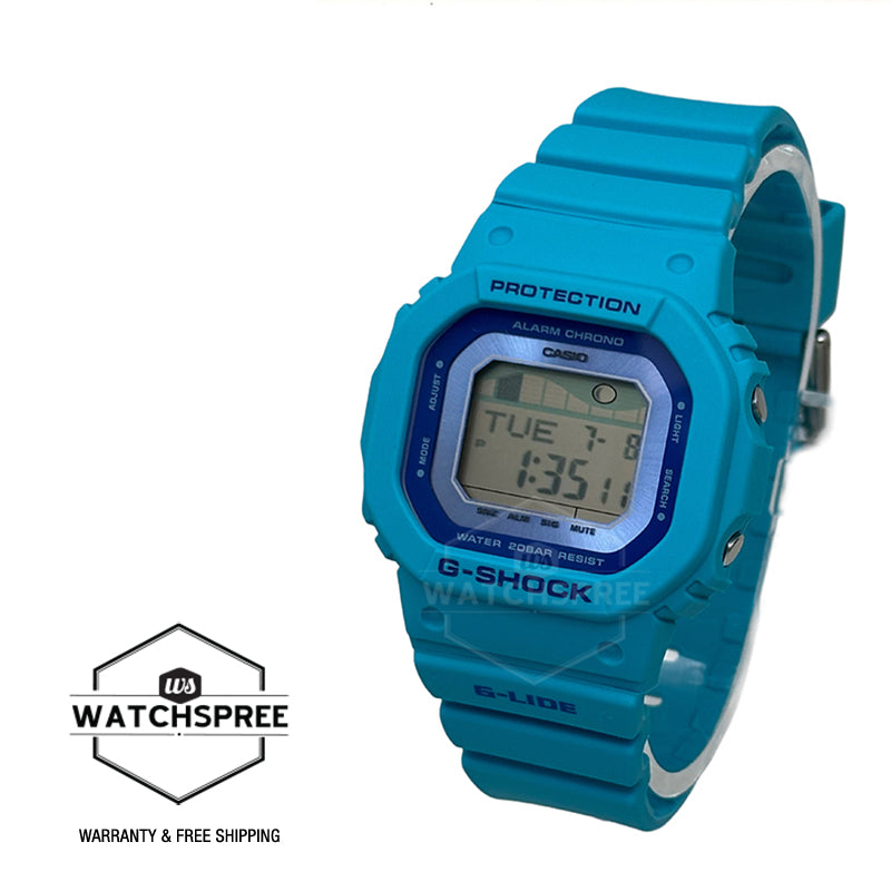 Casio G-Shock for Ladies' G-LIDE Bio-Based Blue Resin Band Watch GLXS5610-2D GLX-S5610-2D GLX-S5610-2
