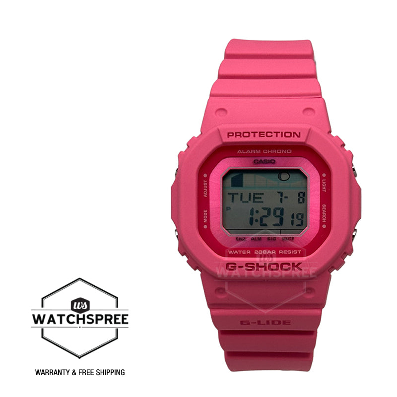 Casio G-Shock for Ladies' G-LIDE Bio-Based Pink Resin Band Watch GLXS5