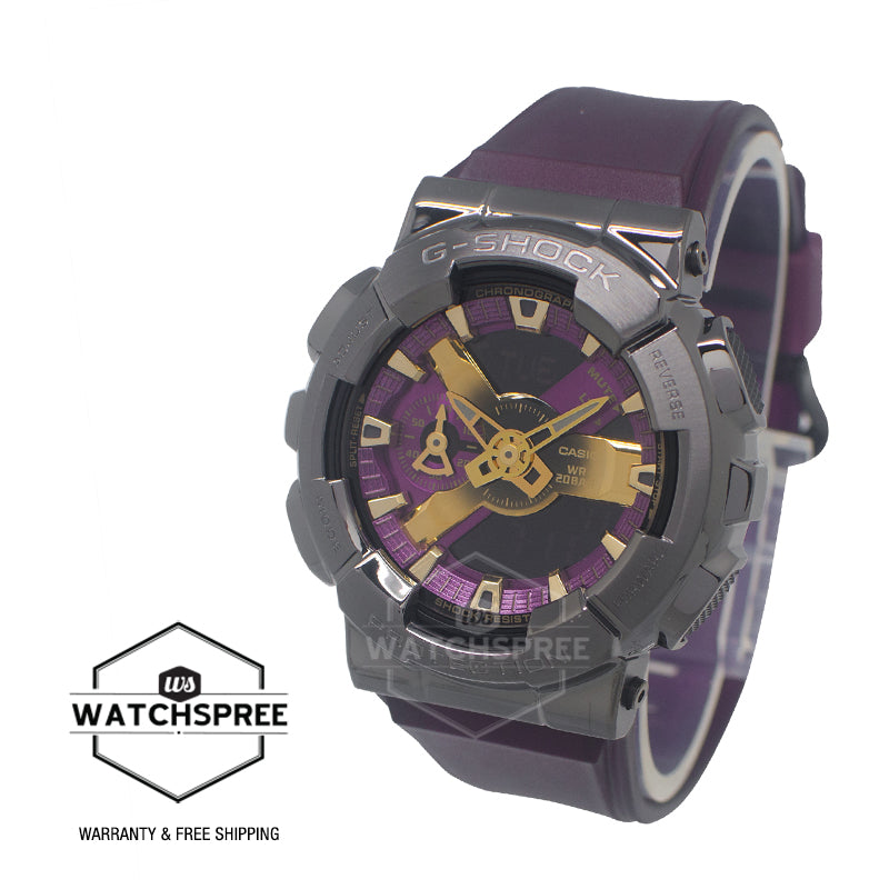 Casio G-Shock GM-110 Lineup Dark Purple Resin Band Watch GM110CL-6A GM-110CL-6A
