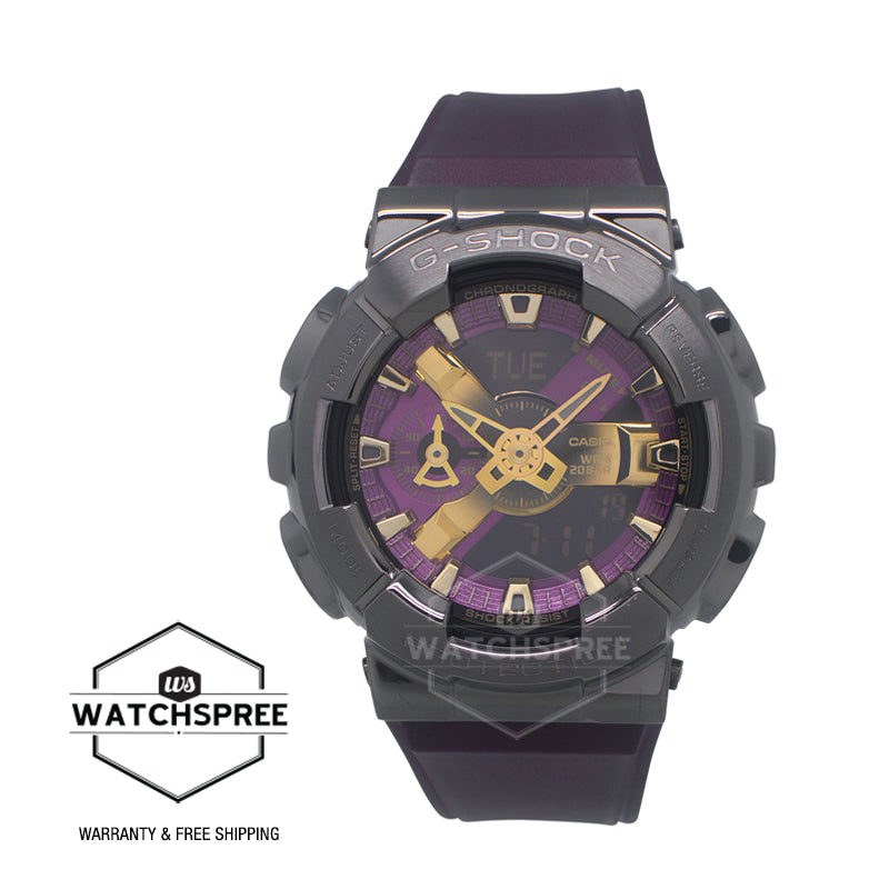 Casio G-Shock GM-110 Lineup Dark Purple Resin Band Watch GM110CL-6A GM-110CL-6A