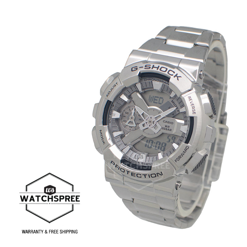 Casio G-Shock G-Steel GM-110 Lineup Stainless Steel Band Watch GM110D-8A GM-110D-8A