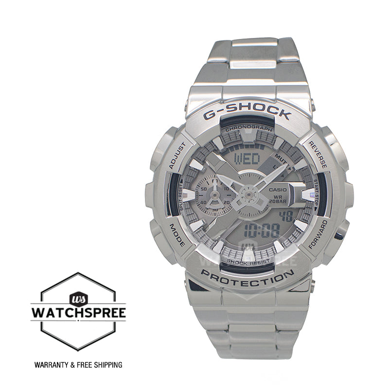 Casio G-Shock G-Steel GM-110 Lineup Stainless Steel Band Watch GM110D-8A GM-110D-8A