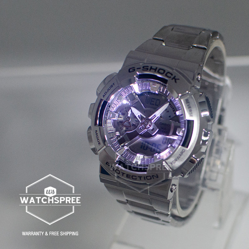 Casio G-Shock G-Steel GM-110 Lineup Stainless Steel Band Watch GM110D-8A GM-110D-8A