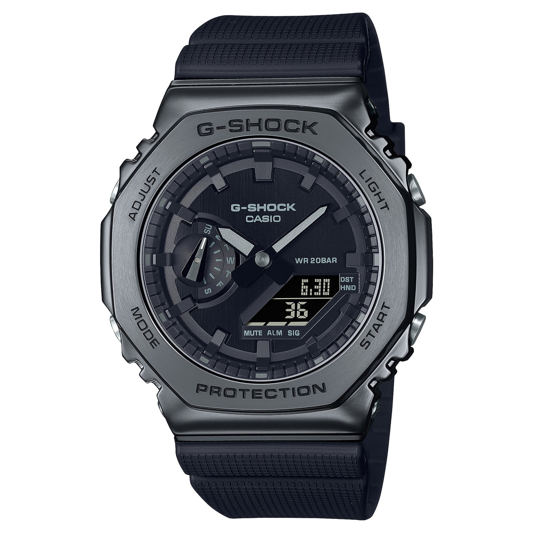Casio G-Shock GM-2100 Lineup Utility Metal Series Black Resin Band Watch GM2100BB-1A GM-2100BB-1A