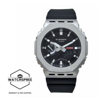 Casio G-Shock G-Steel GM-2100 Lineup Modern Industrial Series Bio-Based Black Resin Band Watch GM2100M-1A GM-2100M-1A