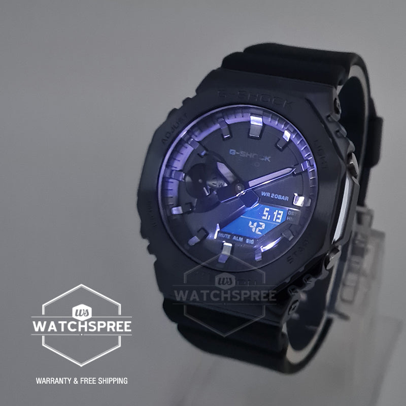 Casio G-Shock Standard-Bearer Metal-Clad Octagonal Navy Blue Resin Band Watch GM2100N-2A GM-2100N-2A