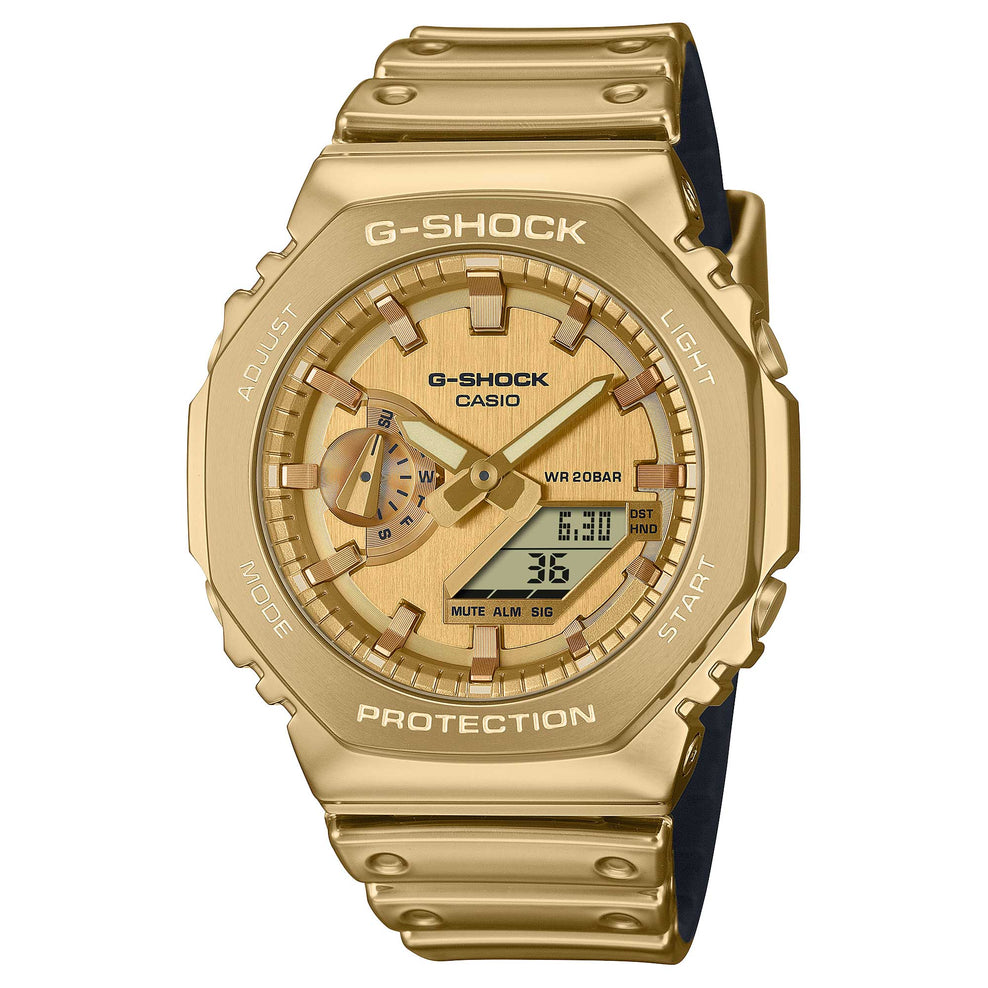 Casio G-Shock G-Steel GM-2100 Lineup Fine Metallic Series Gold