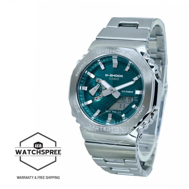 Casio G-Shock G-Steel GM-2100 Lineup Stainless Steel Band Watch GM2110D-3A1 GM-2110D-3A1