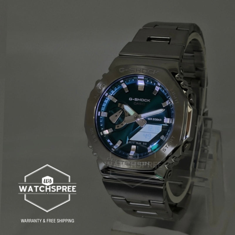 Casio G-Shock G-Steel GM-2100 Lineup Stainless Steel Band Watch GM2110D-3A1 GM-2110D-3A1