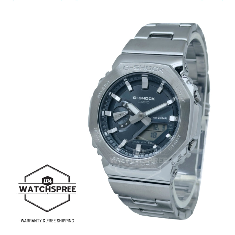 Casio G-Shock G-Steel GM-2100 Lineup Stainless Steel Band Watch GM2110D-8A GM-2110D-8A
