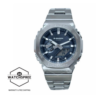 Casio G-Shock G-Steel GM-2100 Lineup Stainless Steel Band Watch GM2110D-8A GM-2110D-8A