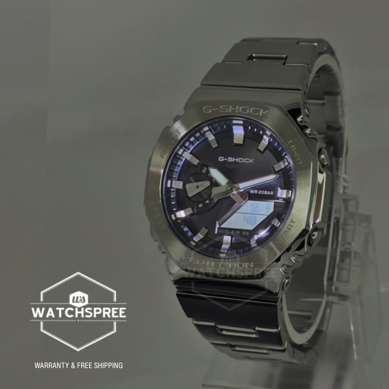 Casio G-Shock G-Steel GM-2100 Lineup Stainless Steel Band Watch GM2110D-8A GM-2110D-8A