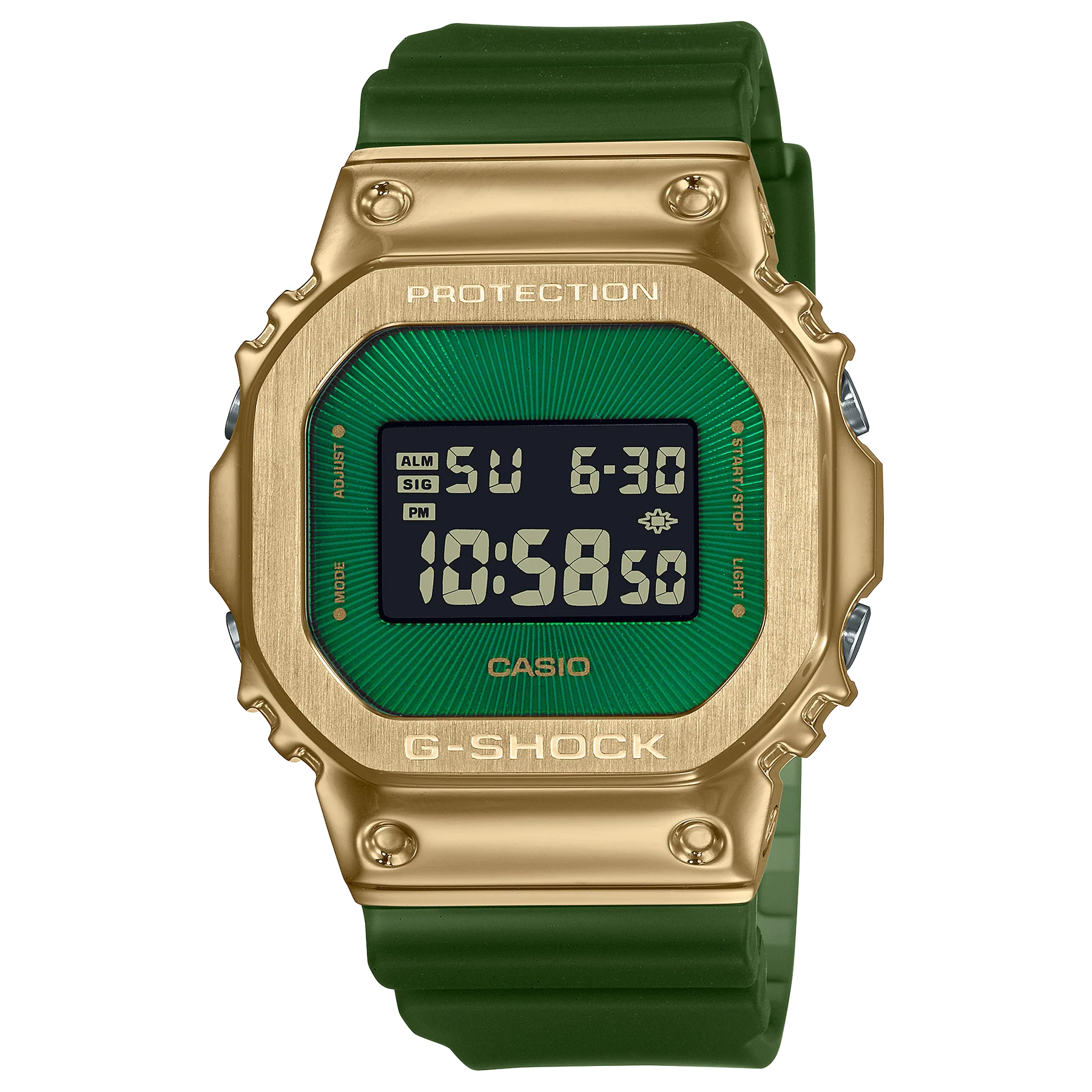 Casio G-Shock GM-5600 Lineup Translucent Green Resin Band Watch GM5600CL-3D GM-5600CL-3D GM-5600CL-3
