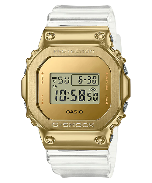 Casio G-Shock Metal Covered GM-5600 Lineup Clear Semi-Transparent Resin Band Watch GM5600SG-9D GM-5600SG-9D GM-5600SG-9