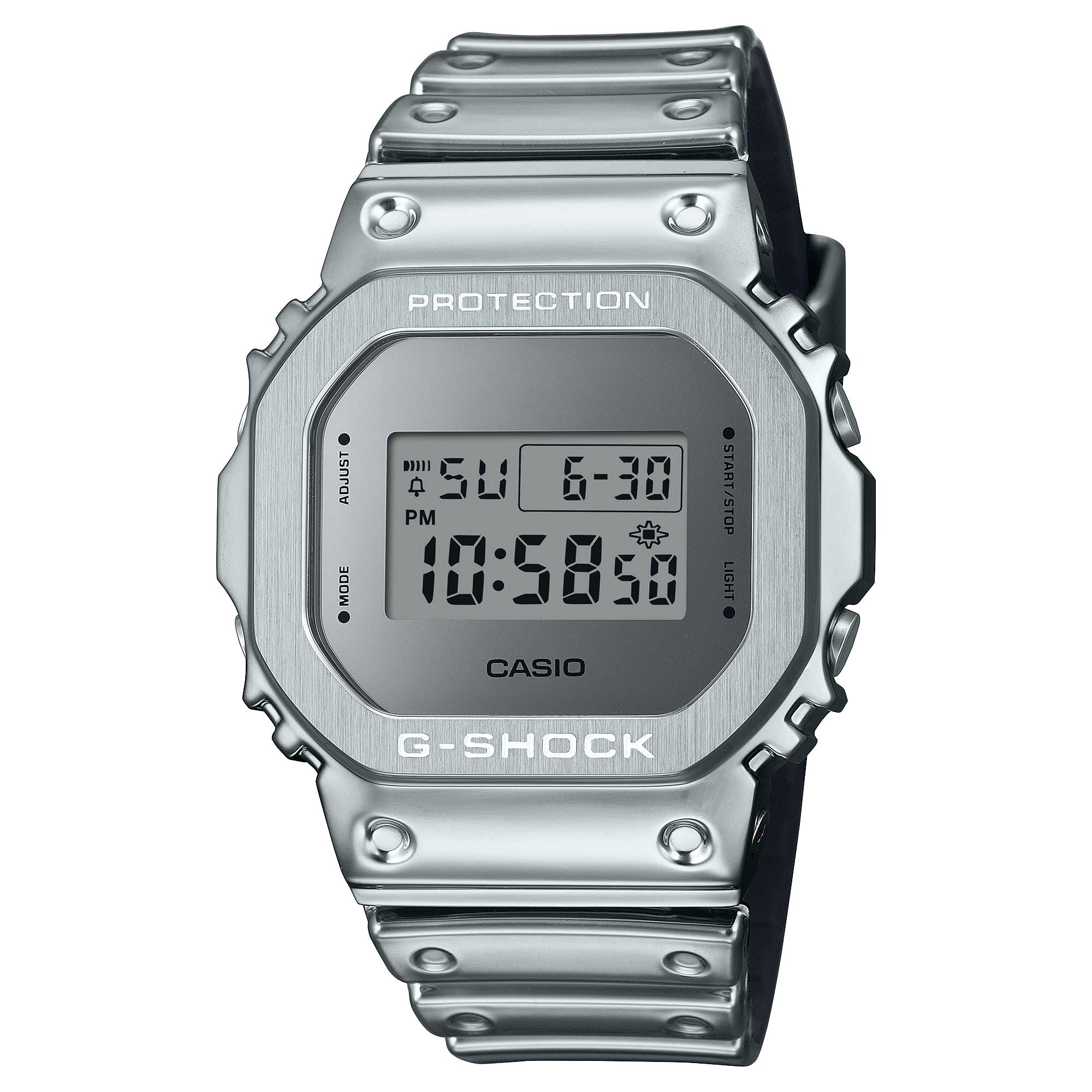 Casio G-Shock G-Steel GM-5600 Lineup Fine Metallic Series Silver