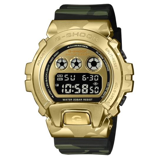 Casio G-Shock GM-6900 Lineup Bold Camo Series Camouflage Green Resin Band Watch GM6900CMG-3D GM-6900CMG-3D GM-6900CMG-3