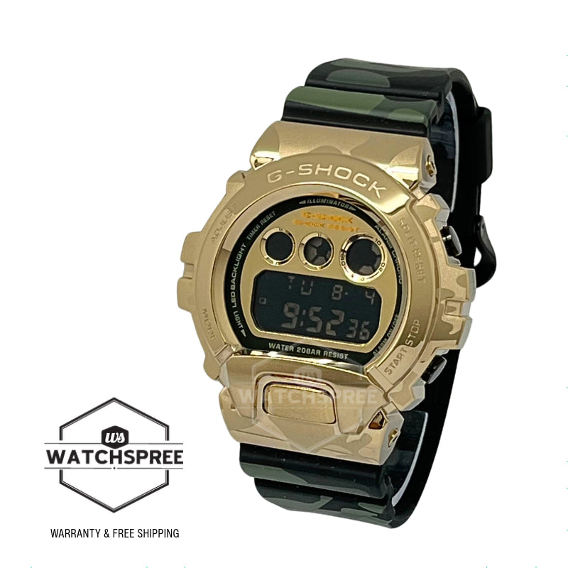 Casio G-Shock GM-6900 Lineup Bold Camo Series Camouflage Green Resin Band Watch GM6900CMG-3D GM-6900CMG-3D GM-6900CMG-3