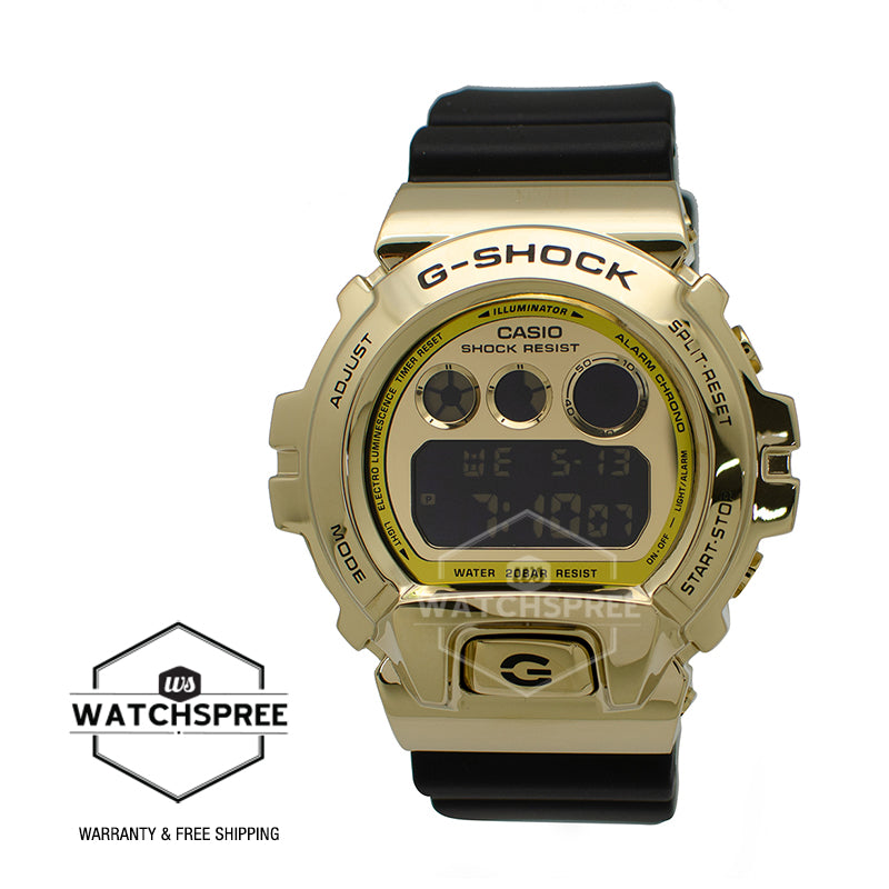 Casio G-Shock Standard Digital Metal-Covered Bezel Black Resin Band Watch GM6900G-9D GM-6900G-9D GM-6900G-9