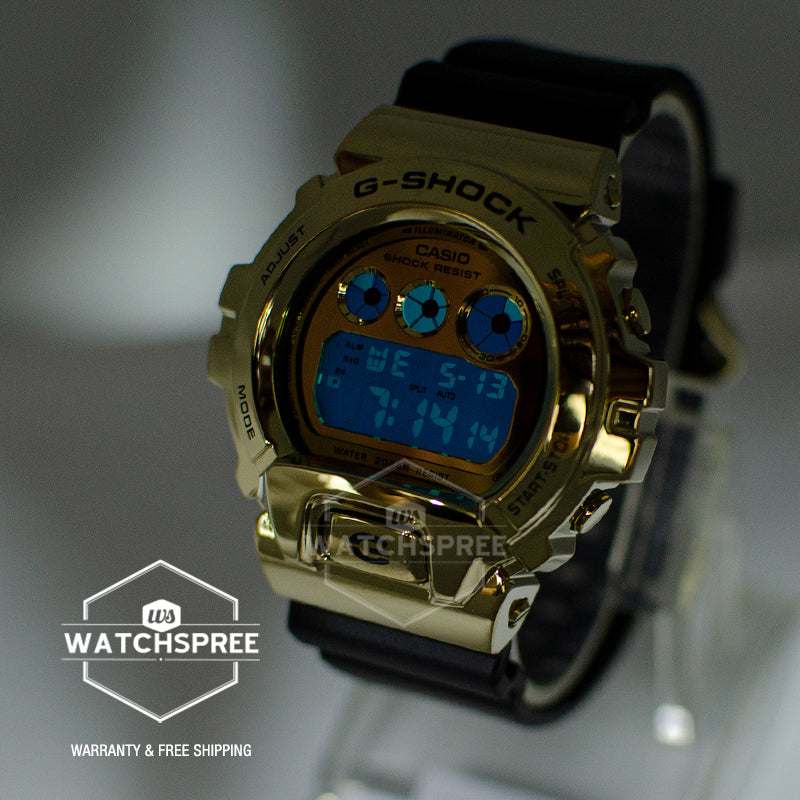 Casio G-Shock Standard Digital Metal-Covered Bezel Black Resin Band Watch GM6900G-9D GM-6900G-9D GM-6900G-9