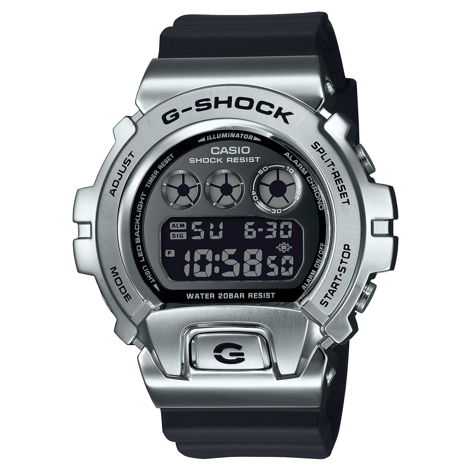 Casio G-Shock GM-6900 Lineup Black Resin Band Watch GM6900U-1D GM-6900U-1D GM-6900U-1