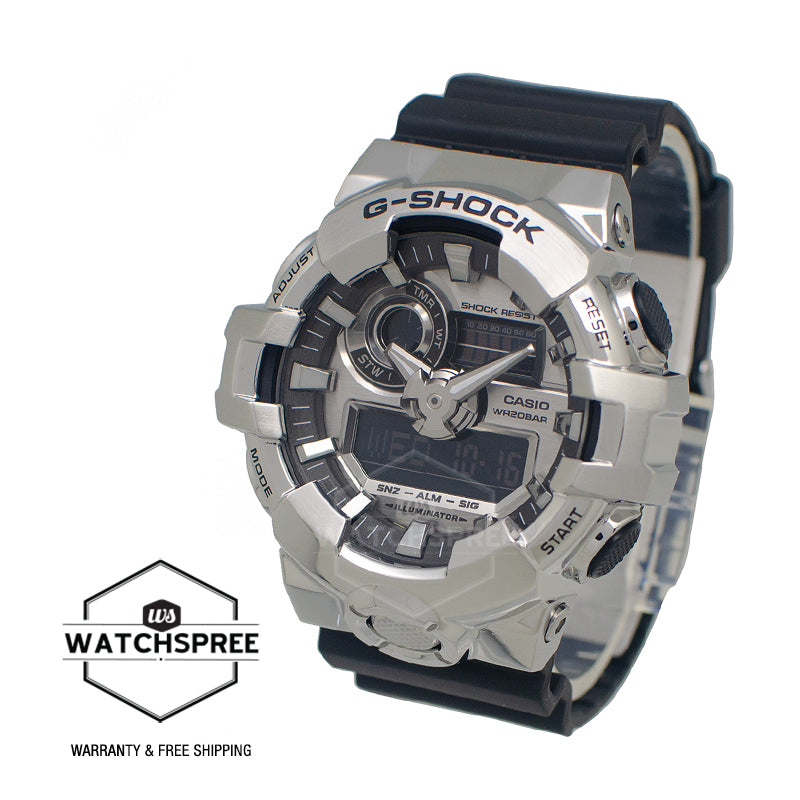Casio G-Shock G-Steel GM-700 Lineup Black Resin Band Watch GM700-1A GM-700-1A