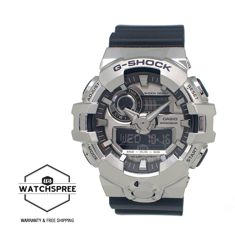 Casio G-Shock G-Steel GM-700 Lineup Black Resin Band Watch GM700-1A GM-700-1A