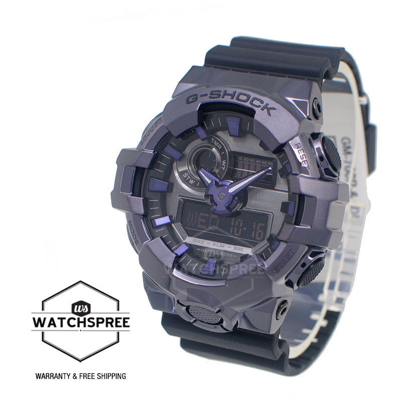 Casio G-Shock G-Steel GM-700 Lineup Black Resin Band Watch GM700P-6A GM-700P-6A