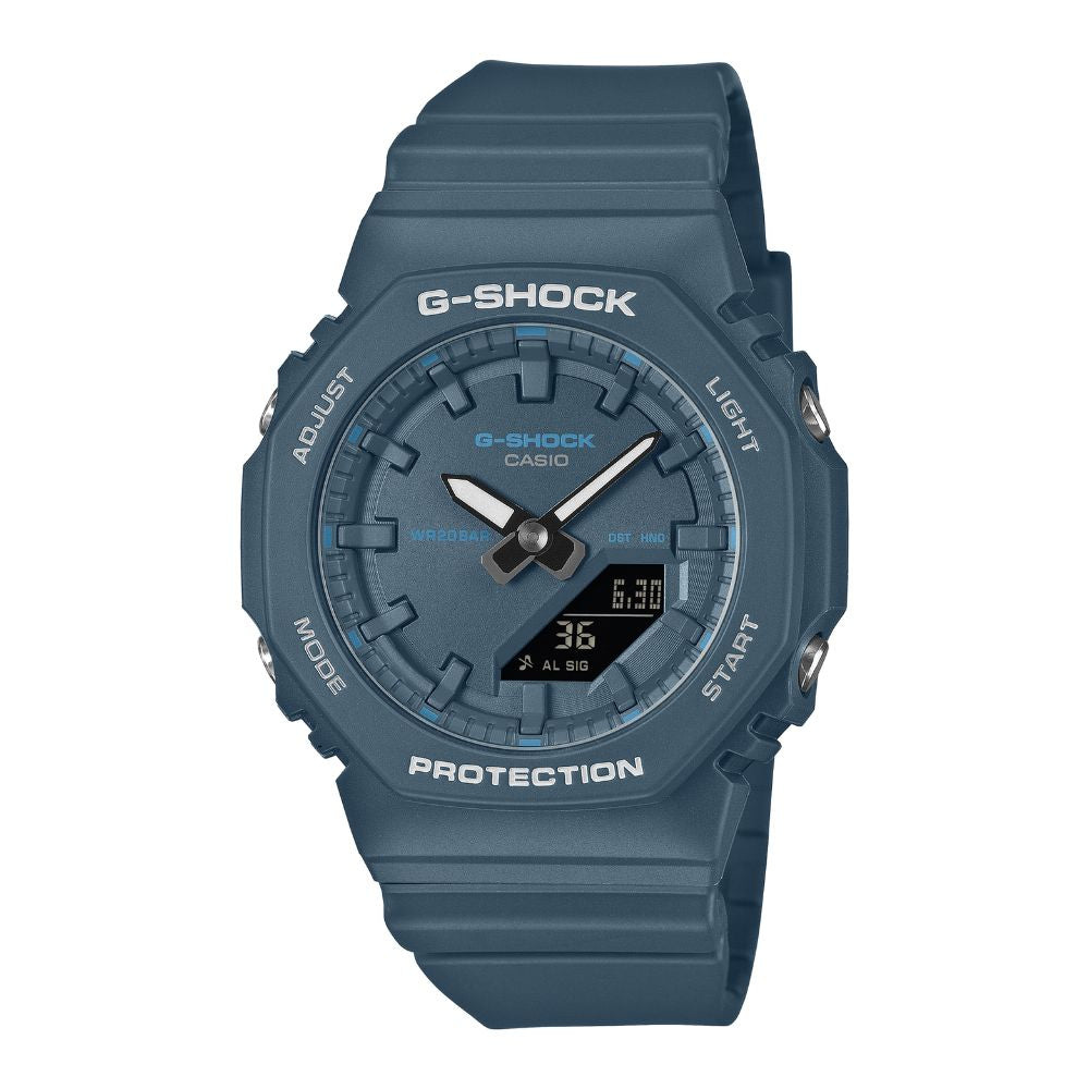 Casio G-Shock for Ladies' Minimalist Style Bio-Based Marine Blue Resin Band Watch GMAP2100BA-2A GMA-P2100BA-2A