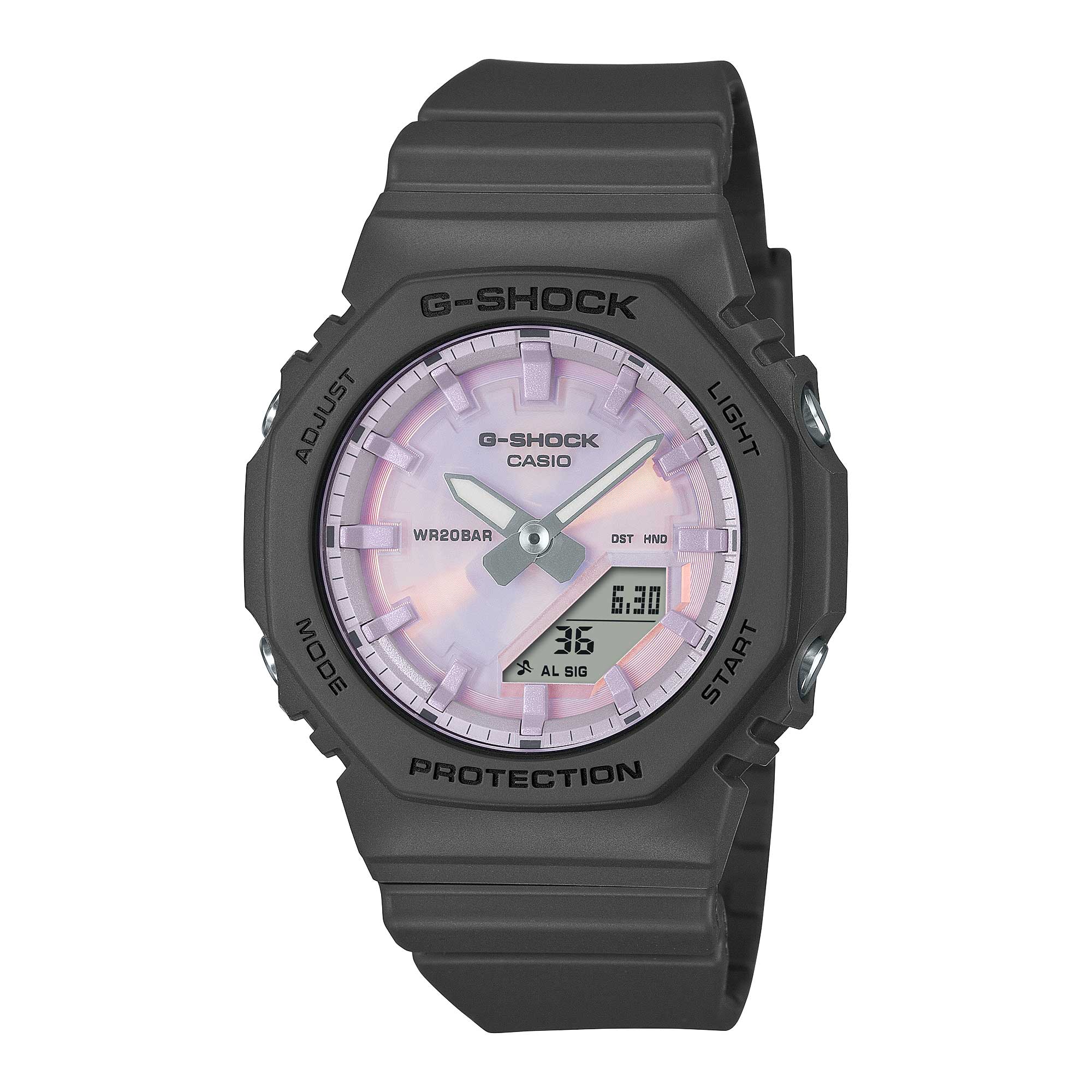Casio G-Shock for Ladies' Polarized Color Series Bio-Based Matte Black Resin Band Watch GMAP2100PC-1A GMA-P2100PC-1A