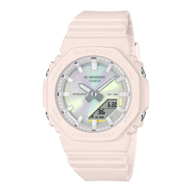 Casio G-Shock for Ladies' Polarized Color Series Bio-Based Matte Pale Pink Resin Band Watch GMA-P2100PC-4A