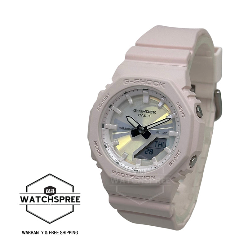 Casio G-Shock for Ladies' Polarized Color Series Bio-Based Matte Pale Pink Resin Band Watch GMAP2100PC-4A GMA-P2100PC-4A