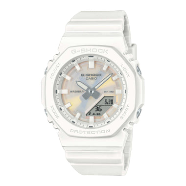 Casio G-Shock for Ladies' Polarized Color Series Bio-Based Matte White Resin Band Watch GMA-P2100PC-7A