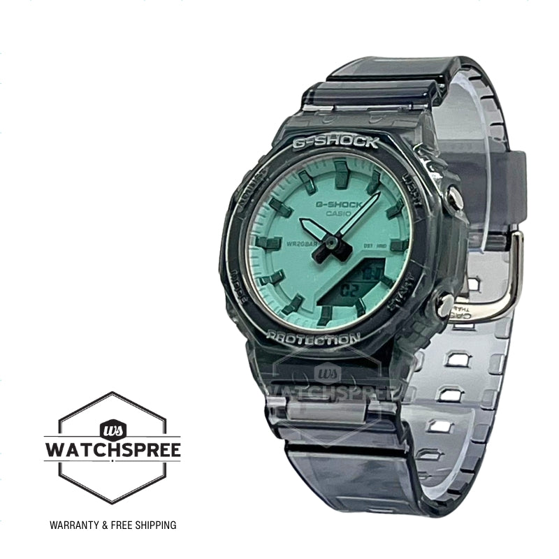 Casio G-Shock for Ladies' Summer Series Semi Transparent Black Resin Band Watch GMAP2100SR-1A GMA-P2100SR-1A