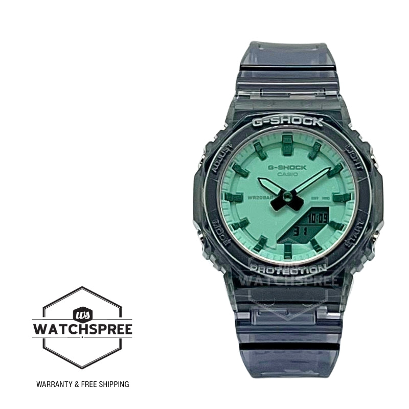 Casio G-Shock for Ladies' Summer Series Semi Transparent Black Resin Band Watch GMAP2100SR-1A GMA-P2100SR-1A