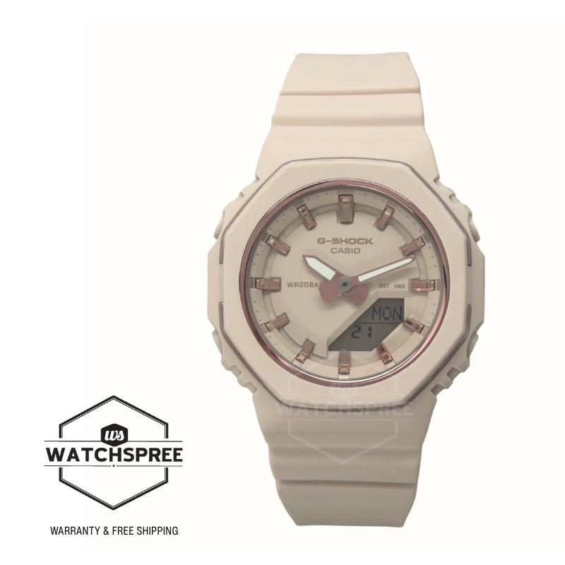 Casio G-Shock for Ladies' Octagonal Bio-Based Beige Resin Band Watch GMAP2110-4A GMA-P2110-4A